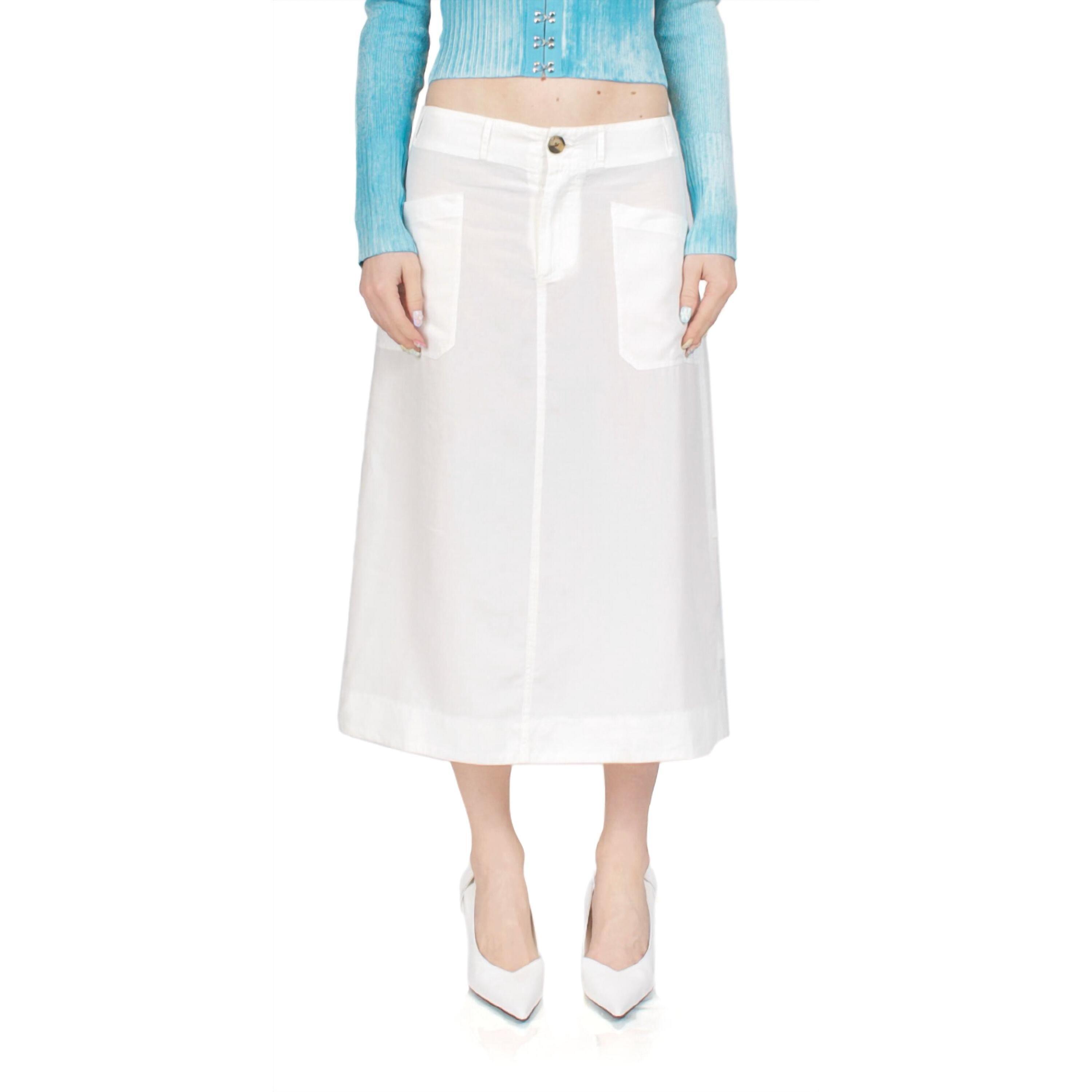 New Ciao Lucia Dino Midi Skirt In White